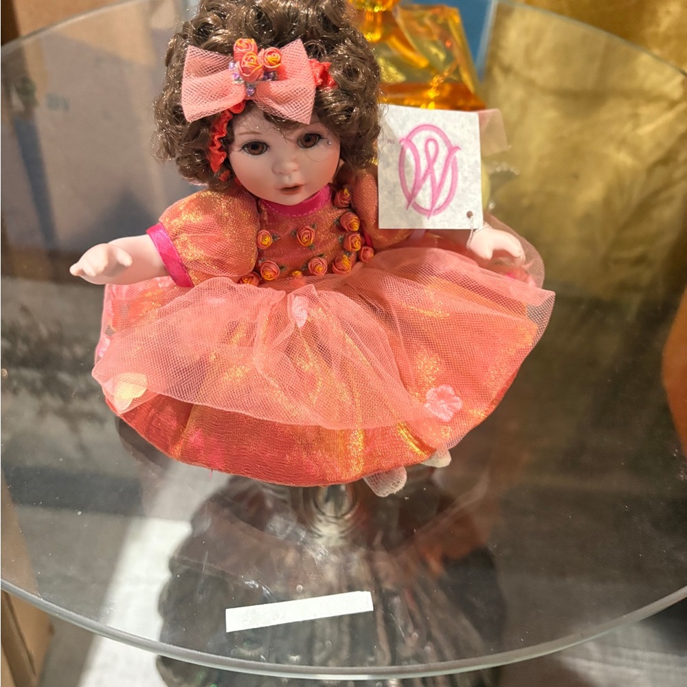 Charming Pink Doll with Bow
